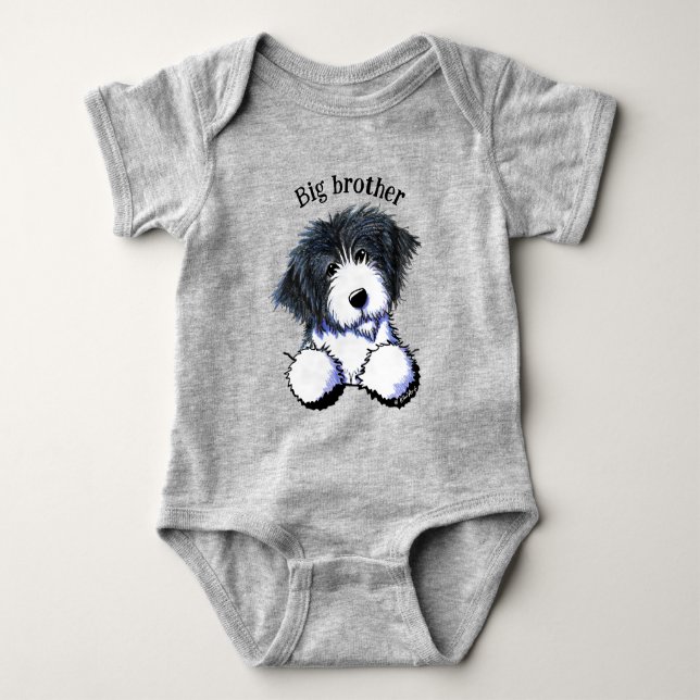Pocket Bearted Collie Baby Bodysuit Baby Strampler (Vorderseite)