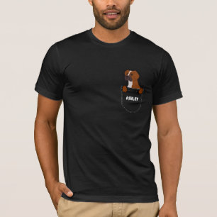 Pocket Boxer niedlicher Hund T-Shirt