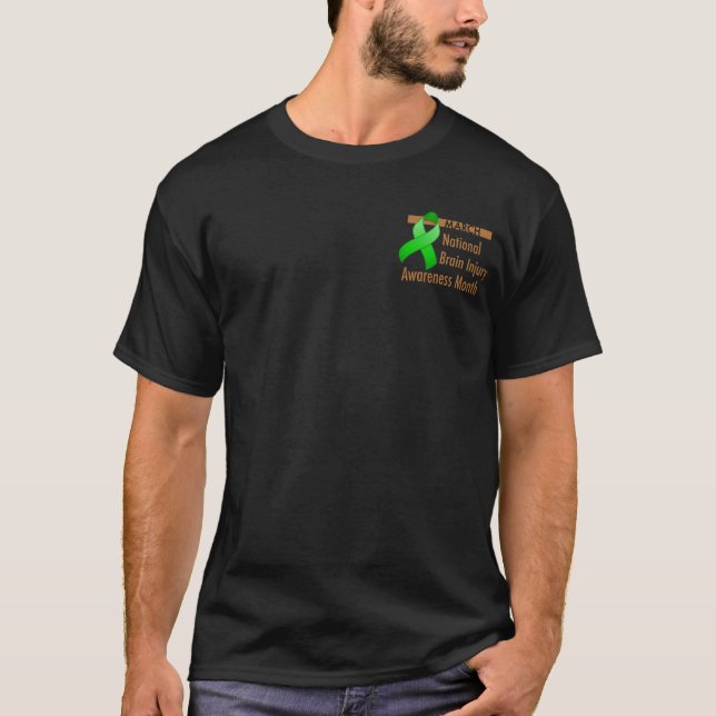 Pocket Brain Injury Awareness Month Dark Shirt (Vorderseite)