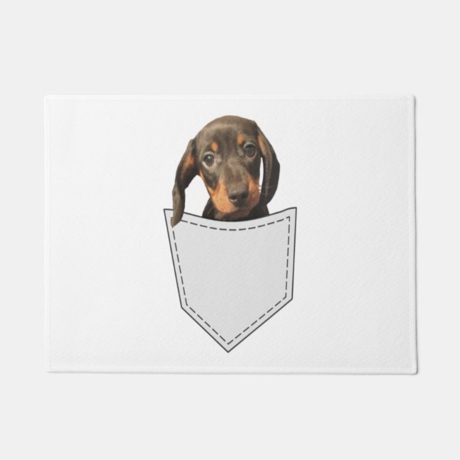 Pocket Dog Dackel Fußmatte (Vorderseite)