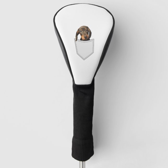Pocket Dog Dackel Golf Headcover (Vorderseite)