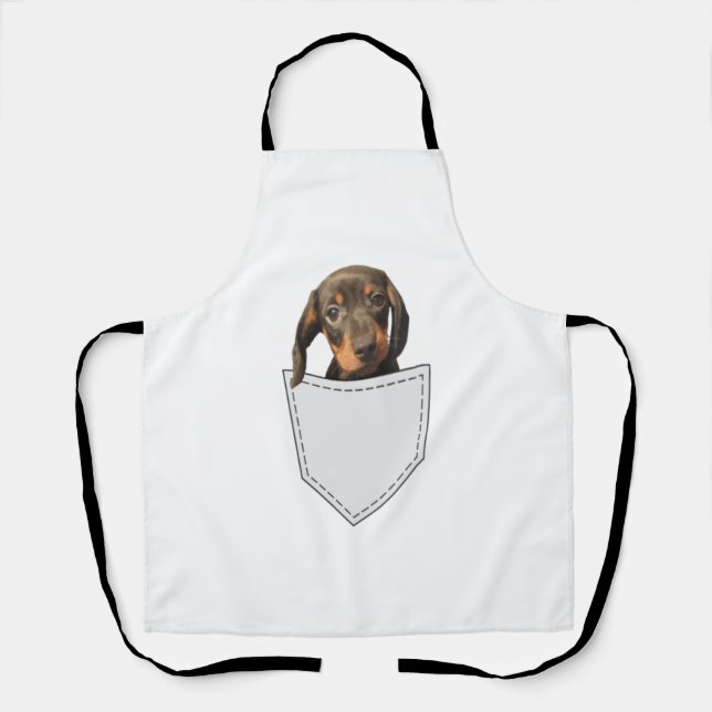 Pocket Dog Dackel Schürze (Vorderseite)