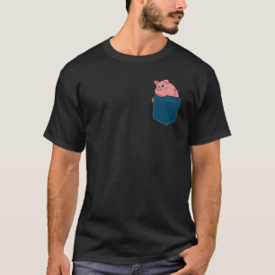 Pocket Ferkel Farmtierischer Schweinezuchtbetrieb  T-Shirt