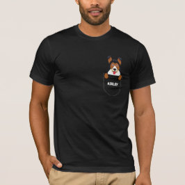Pocket German Shepherd Welpe niedlichen Hund T-Shirt