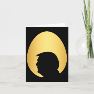 Pocket Golden Egg Hunt Trump 45 47 Silhouette Happ Karte