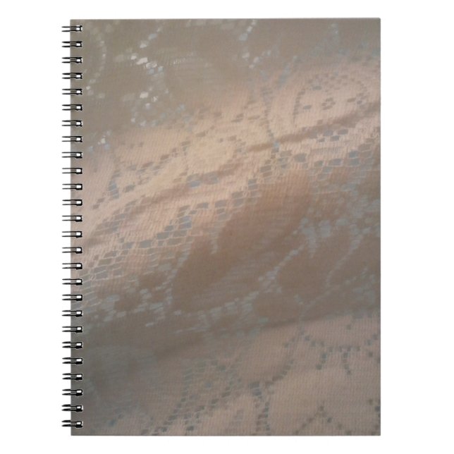 Pocket Journal mit Beige Swirl-Design Notizblock (Vorderseite)