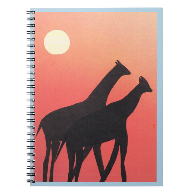Pocket Journal mit Giraffendesign Notizblock (Vorderseite)