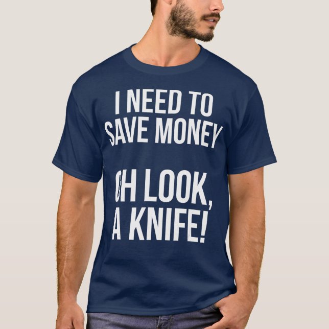 Pocket Knife Collector Enthusiasten Funny T-Shirt (Vorderseite)
