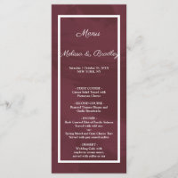 Pocket Menu Bourgogne et Parties scintillant d'or