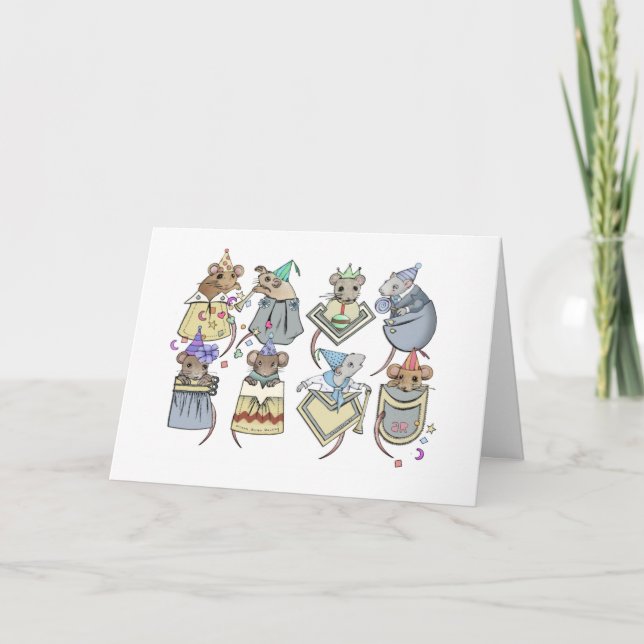 Pocket Mice Carte d'anniversaire (Devant)