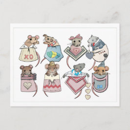 Pocket Mice Valentine Postkarte