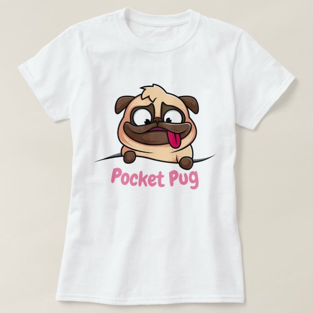 Pocket Mops T-Shirt (Design vorne)