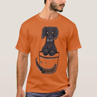 Pocket Niedlich Großer Dane Hund T-Shirt