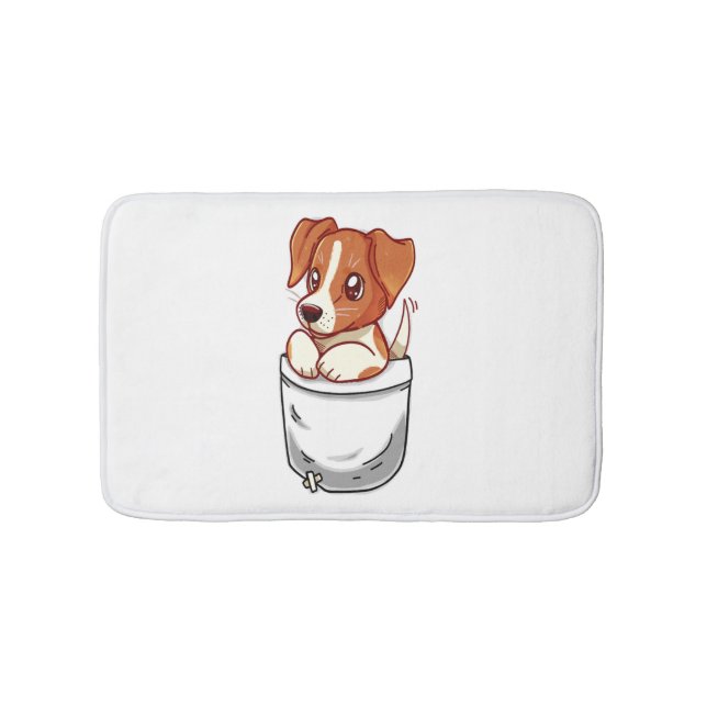 Pocket Niedlich Jack Russell Terrier Badematte (Vorderseite)
