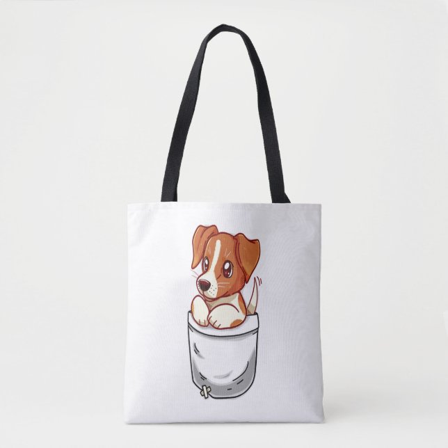 Pocket Niedlich Jack Russell Terrier Tasche (Vorderseite)