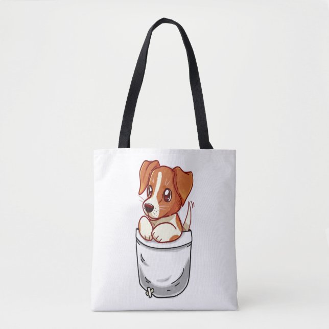 Pocket Niedlich Jack Russell Terrier Tasche (Vorderseite)