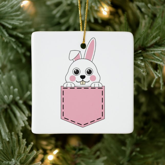Pocket Pet Bunny Keramikornament (Baum)