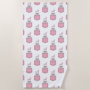 Pocket Pet Bunny Pattern Strandtuch