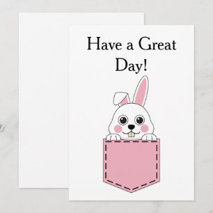 Pocket Pet Bunny personalisieren Feiertagskarte