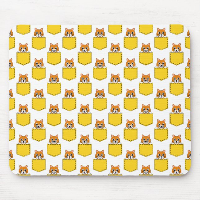 Pocket Pet Cat Muster Mousepad (Vorne)