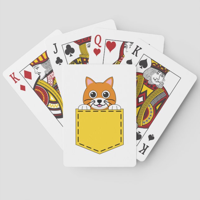 Pocket Pet Cat Spielkarten (Rückseite)
