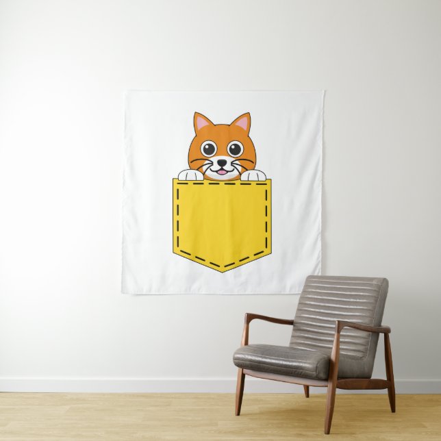 Pocket Pet Cat Wandteppich (Beispiel)