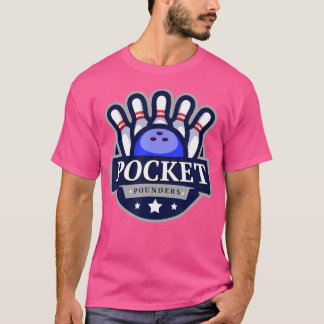 Pocket Poundern Team Bowling Männer und Frauen T-Shirt