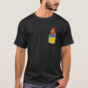 Pocket Rooster Bauer Farm Tier Vogelgeflügel 1 T-Shirt