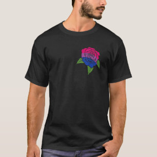 Pocket Rose Blume Lgbtq Bisexueller Gay Pride Bi M T-Shirt