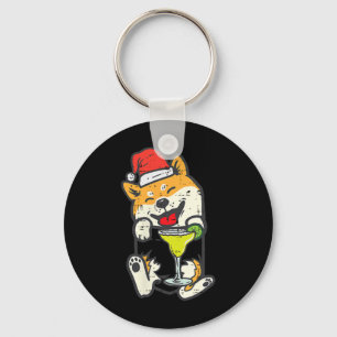 Pocket Santa Shi Inu Süßes Weihnachten im Juli Jap Schlüsselanhänger