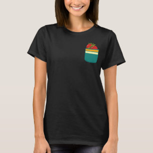 Pocket Strawberries Summer Frucht Red Berry Strawb T-Shirt