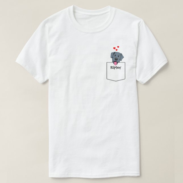 Pocket-Welpe T-Shirt (Design vorne)