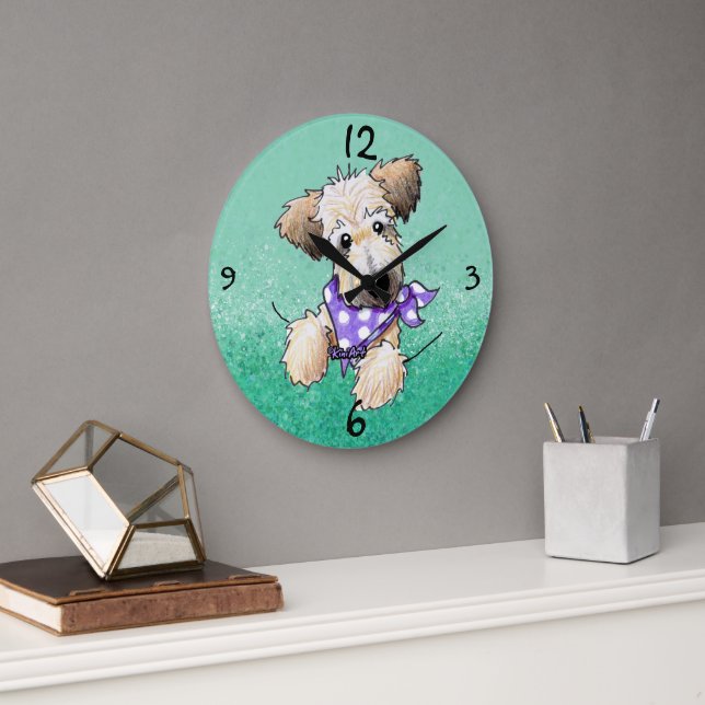 Pocket Wheel Round Clock Große Wanduhr (Büro)