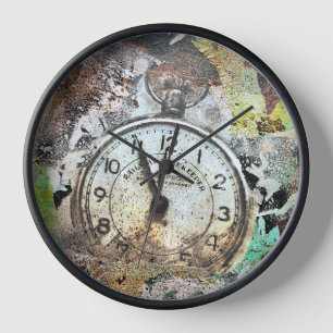Pocketwatch Collage Clock Uhr