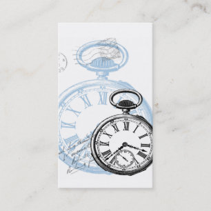 Pocketwatch Watch Uhr Visitenkarten Visitenkarte