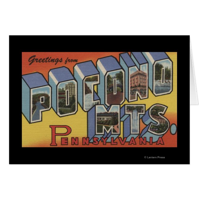 Pocono-Berge - Große Briefmarkenszenen (Vorderseite (Horizontal))