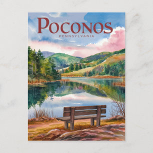Pocono Berge Pennsylvania Relax Postkarte