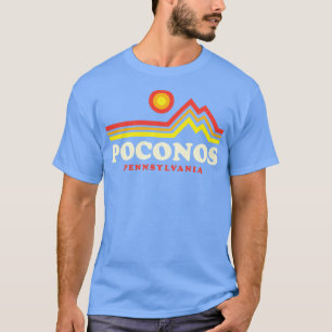 Pocono Berge Retro Pennsylvania T-Shirt