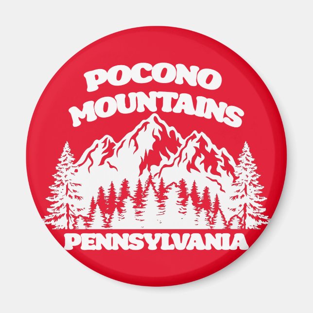 Pocono Mountains Pennsylvania Magnet (Vorne)