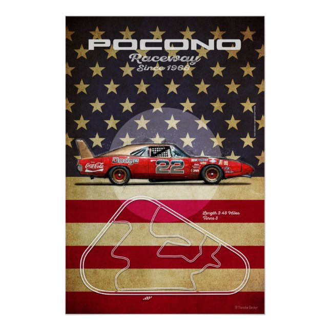 Pocono Raceway Poster (Vorderseite)