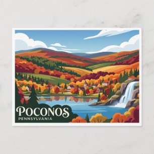 Poconos Jim Thorpe Pennsylvania Postkarte