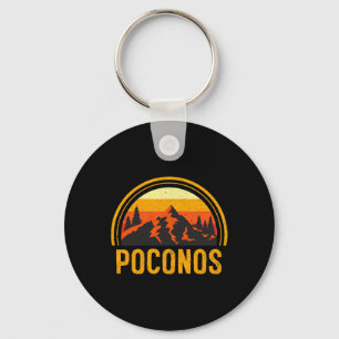 Poconos Pennsylvania Pa Berge Wandern Souvenir Schlüsselanhänger