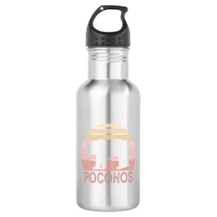 Poconos Retro Bär Edelstahlflasche