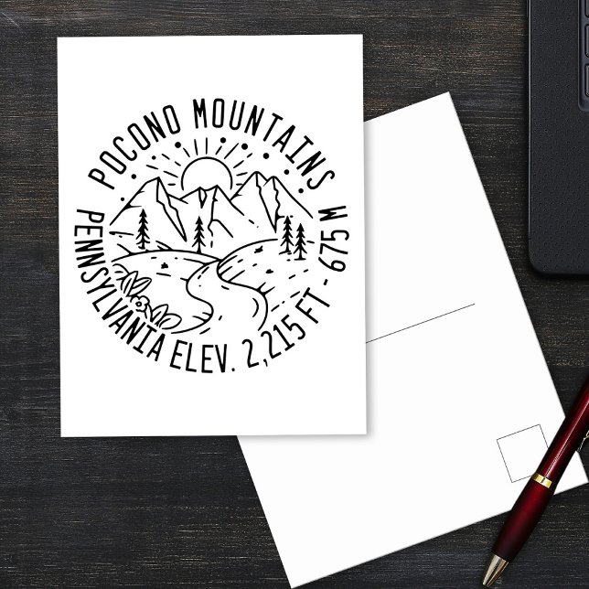 Poconos Retro Pennsylvania Berge Postkarte (Von Creator hochgeladen)