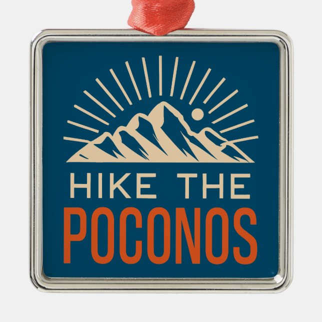 Poconos-Sonnenaufgang Ornament Aus Metall (Vorne)