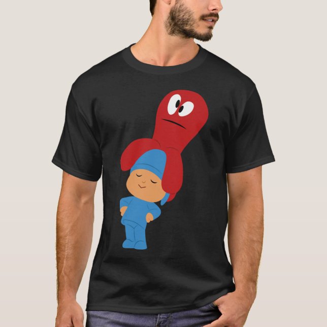 pocoyo hat auf dem Kopf Classic T - Shirt gefangen (Vorderseite)