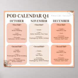 POD Werbekalender 4. Quartal Poster