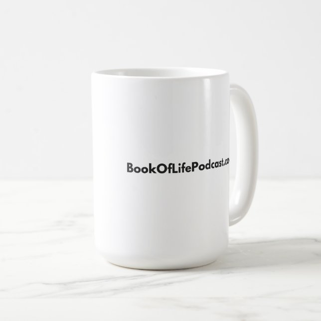 Podcast du livre de vie 20e anniversaire Mug (Devant droit)