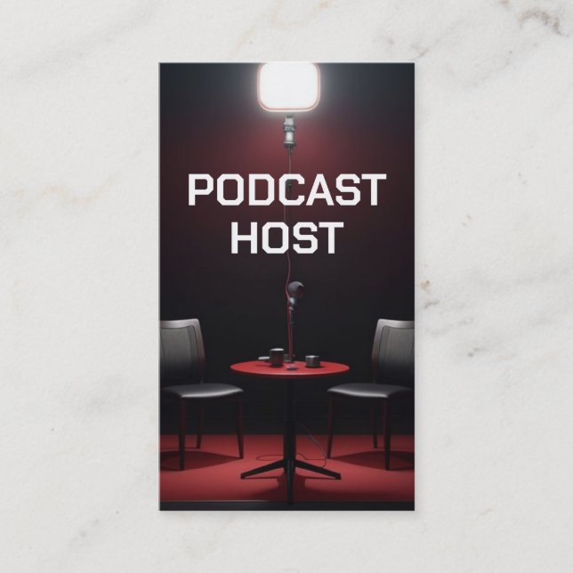 Podcast-Host Visitenkarte (Vorderseite)