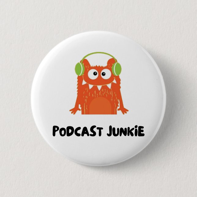 Podcast-Junkie Button (Vorderseite)